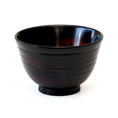 Kishu Lacquerware, Kakuda Seibei Shoten, Hamon Soup Bowl, Wooden, Nano-coated, Dishwasher Safe, Akebono WR-455639