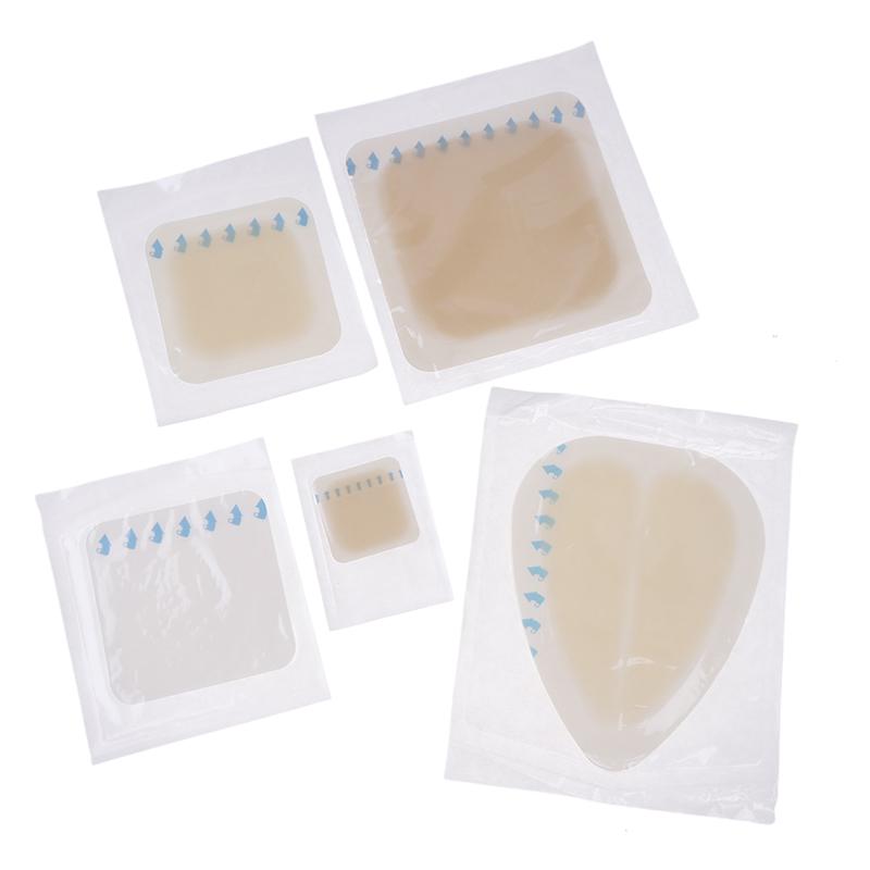 1Pcs Ultra Thin Hydrocolloid Dressing Patches Wound Dressing Adhesive Breathable Waterproof Transparent Pad Help Wound Healing