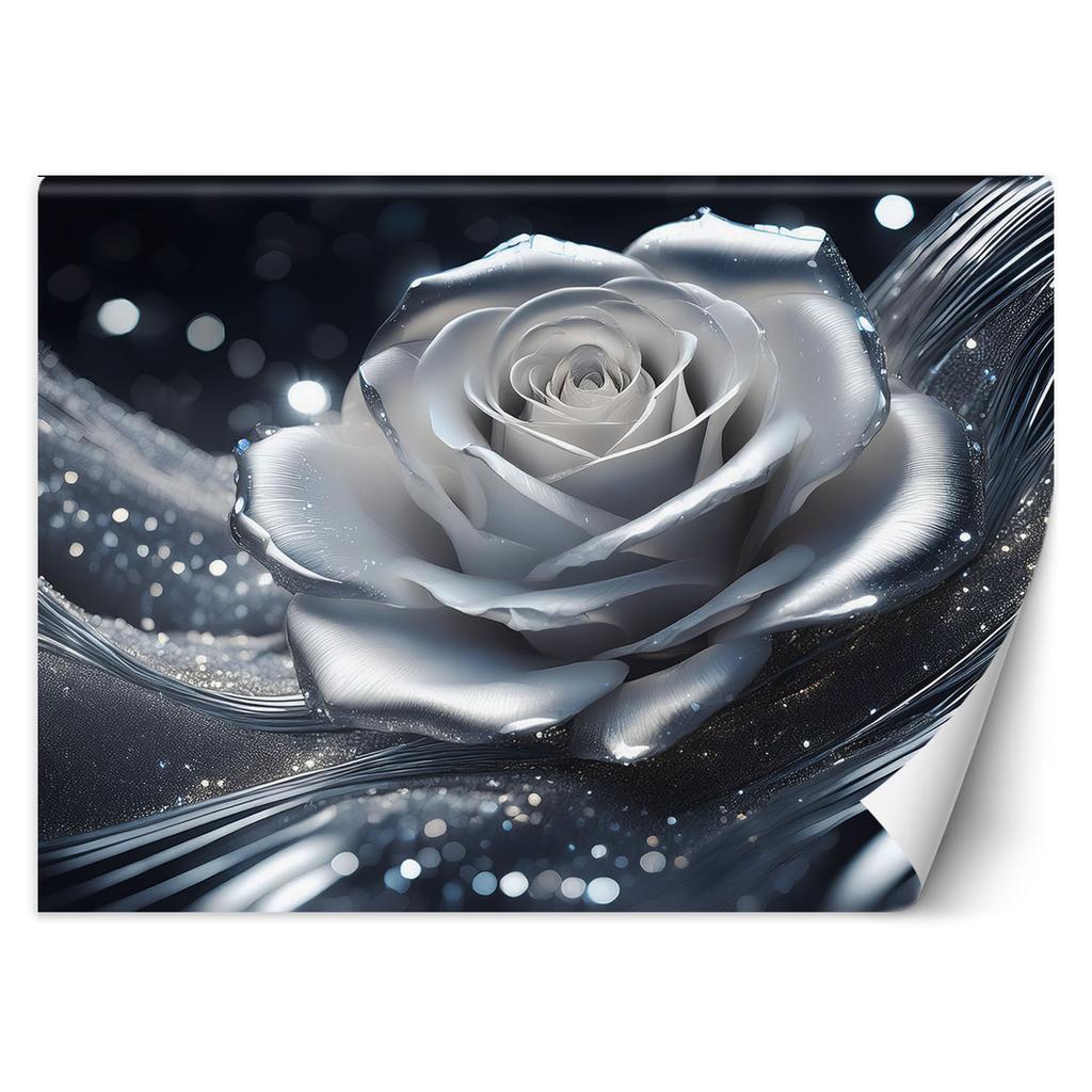 Wallpaper Silver Rose Petal