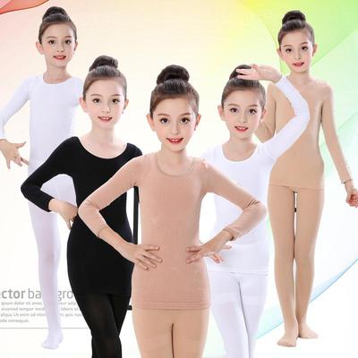 Intimo Danza Tonalità Pelle Autunno/Inverno per Bambini - Body Bianco Invisibile per Esibizioni e Pratica.