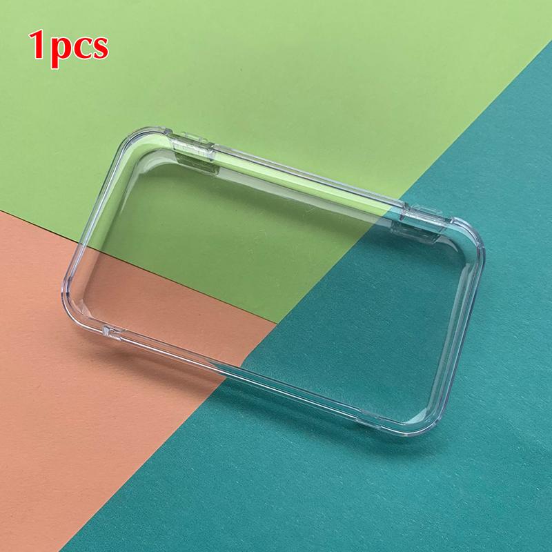 

1/2/3Pcs Plastic Clear Box Press-on Nail Storage Case Square Jewelry Earring Sponge Storage Box Display Packaging With Lid