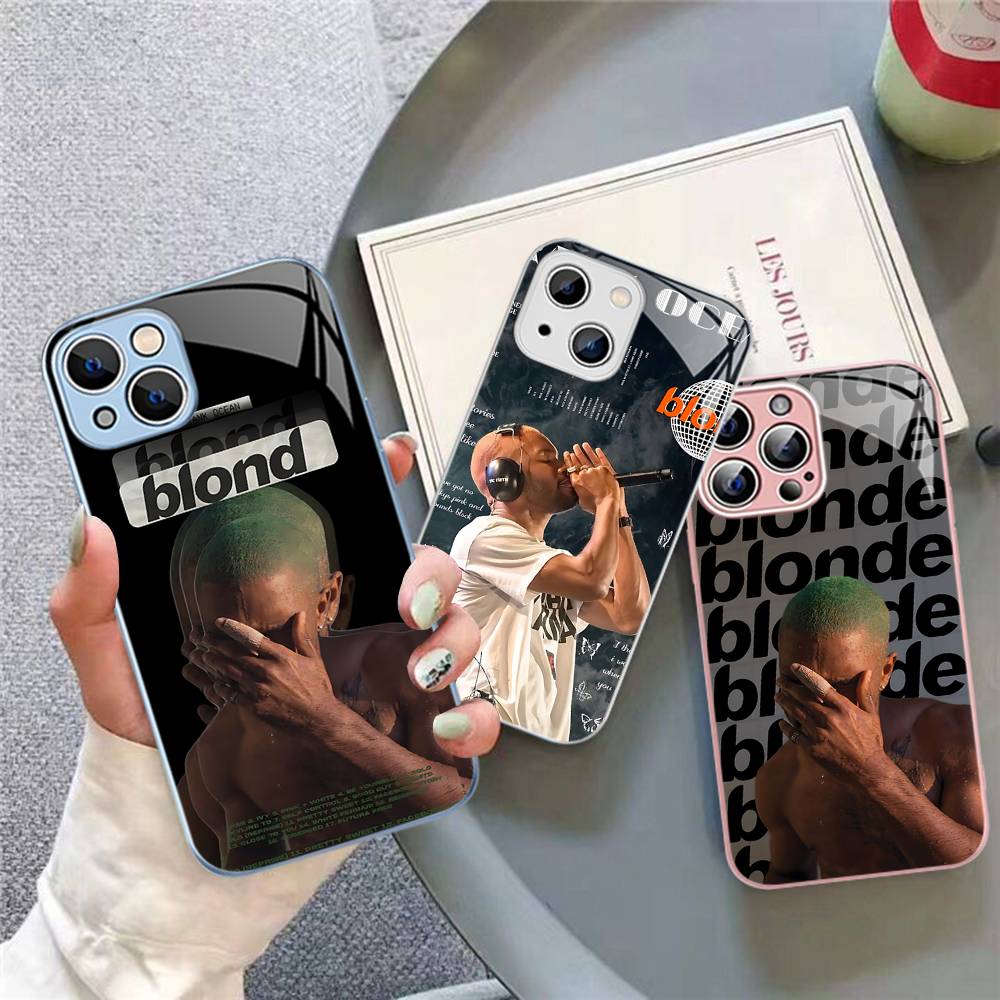 Frank Blonde Oceans Tempered Glass For Iphone 14 13 12 11 Pro Mini XS MAX 14Plus X XS XR Cover