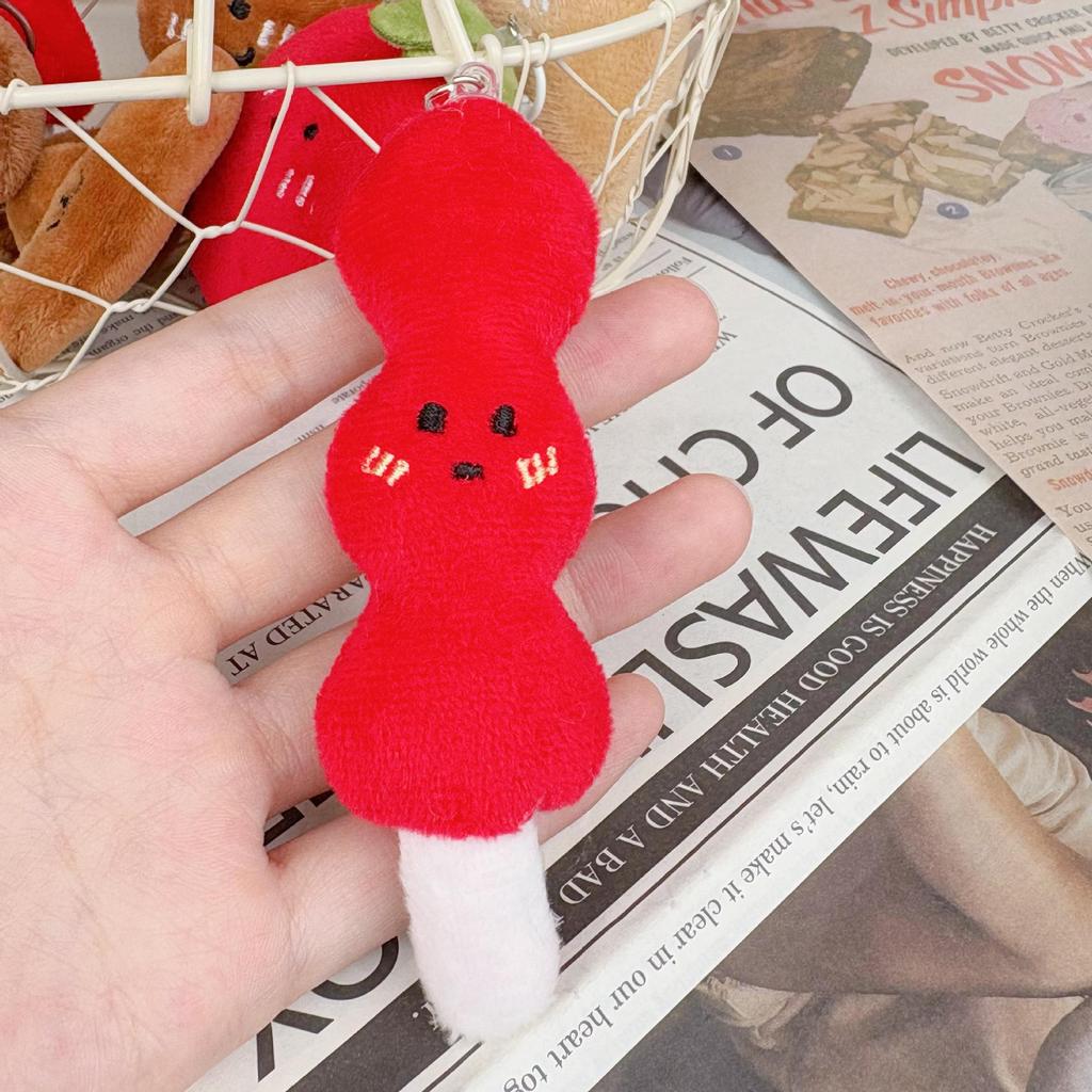 Plush Potato Croissant Keychain Charm & Wedding Toss Toy