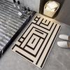 Modern Minimalist Diatomaceous Earth Bath Mat Non-Slip Absorbent Floor Bathroom Shower Area