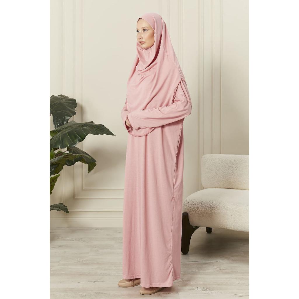 100% Cotton Combed Prayer Dress With Headscarf