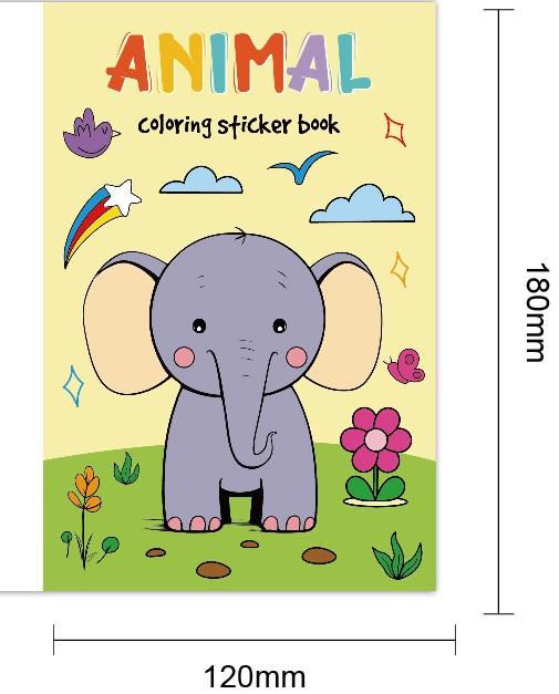 Coloring Book Children Sticker Books Fun Coloring Books 3-6 Years Early Education Preschool Activities DIY Themed Drawing Books