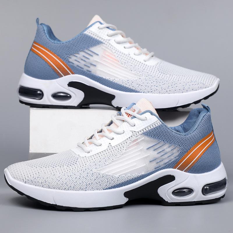 

Men s shoes 2025 summer new casual shoes lightweight large size air cushion shoes breathable wear-resistant casual running shoes 39