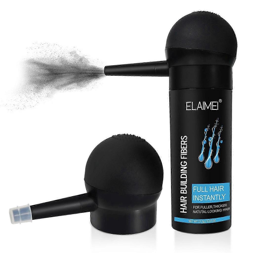 ELAIMEI 27,5g Fibre per Infoltire i Capelli con Applicatore Spray Spruzzatura Uniforme Completa Istantaneamente per Capelli più Folti Spessi dall'Aspetto Naturale