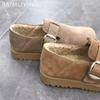 Suede Flats Women Snow Boots Short Plush Cotton Casual Shoes 2025 Trend Designer Walking Warm Non-slip Winter Botas De Mujer