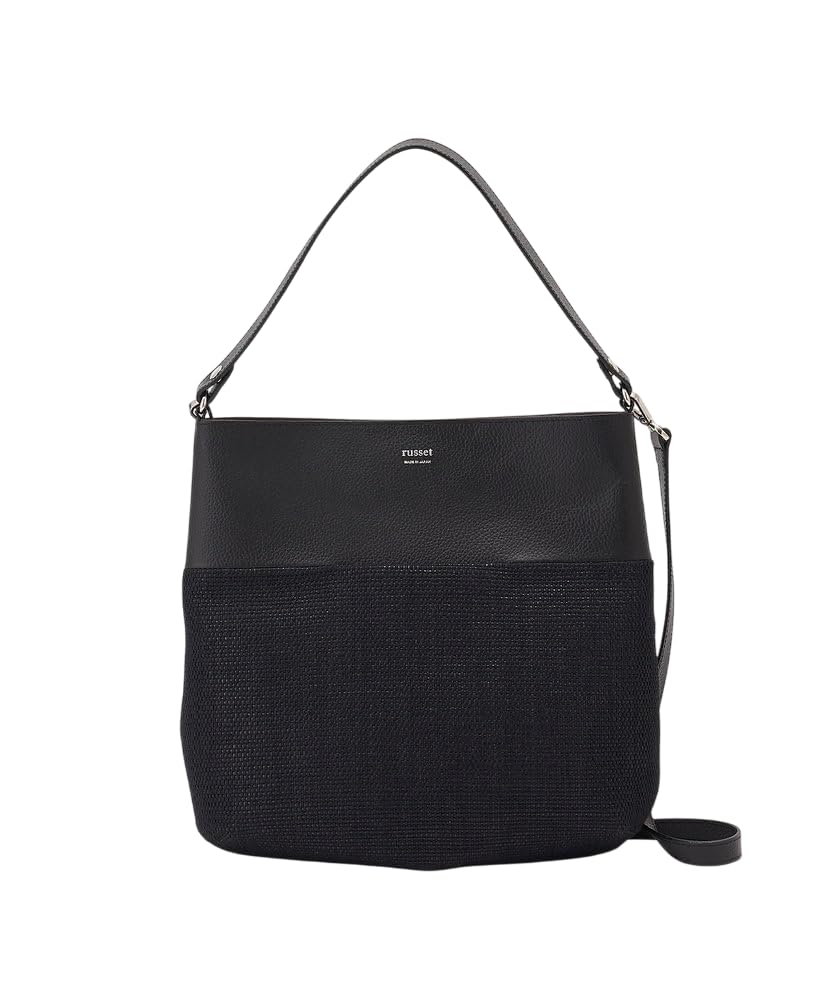 

Basket bag for town Leather combination 2way shoulder bag RUZ1051322A0001 Free Black [Rashit] use] чорний