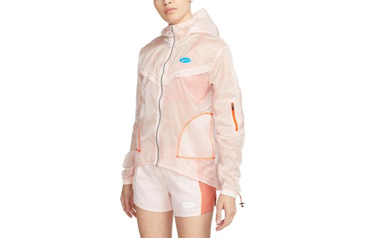 

Nike Women s Woven Running Training Hooded Jacket Pink DM7756-610 S