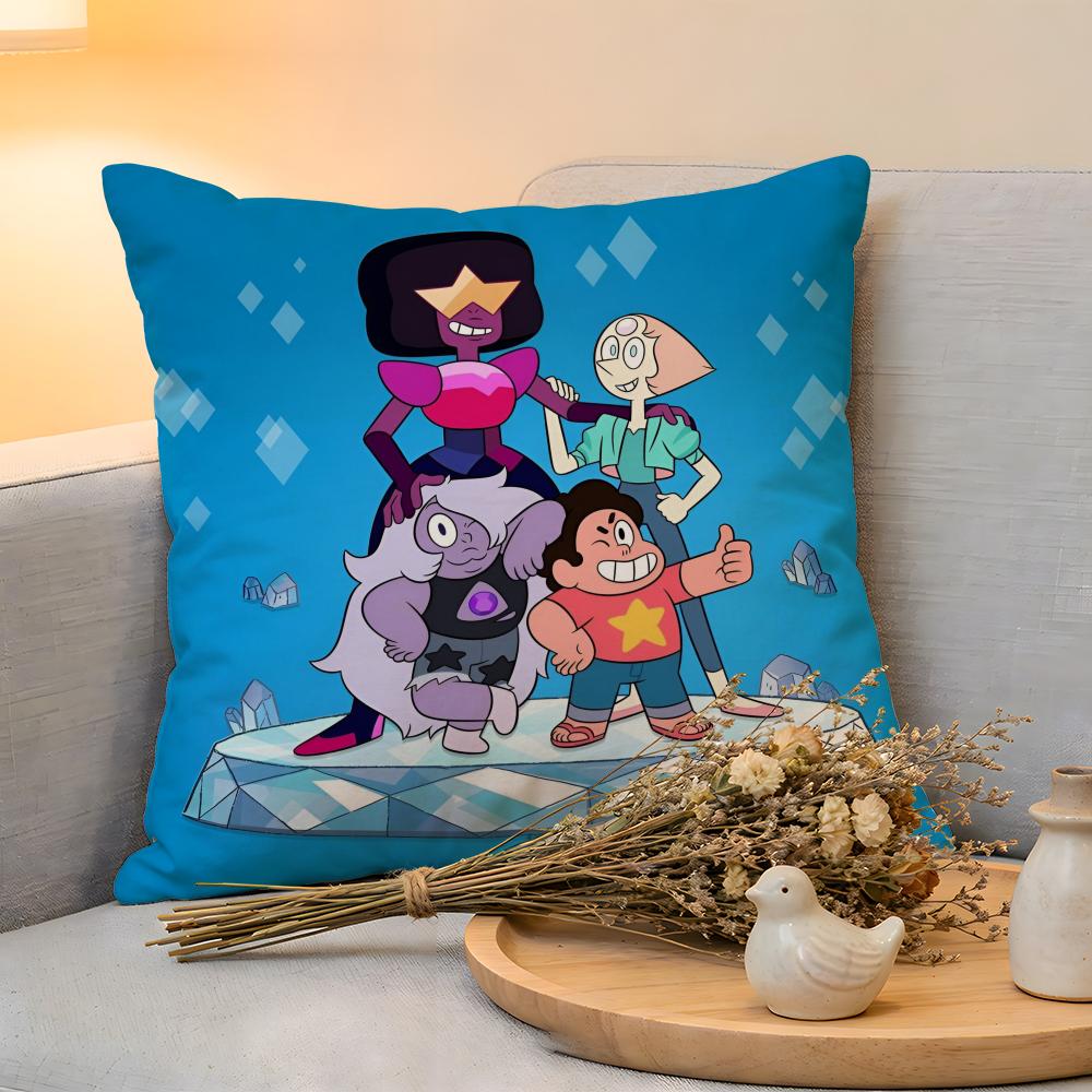 Cushion Cover Linen SkinFriendly Soft Decorative Case For Sofa Home Decor Kwaii Anime SSteven UUniverse Pillow Cover