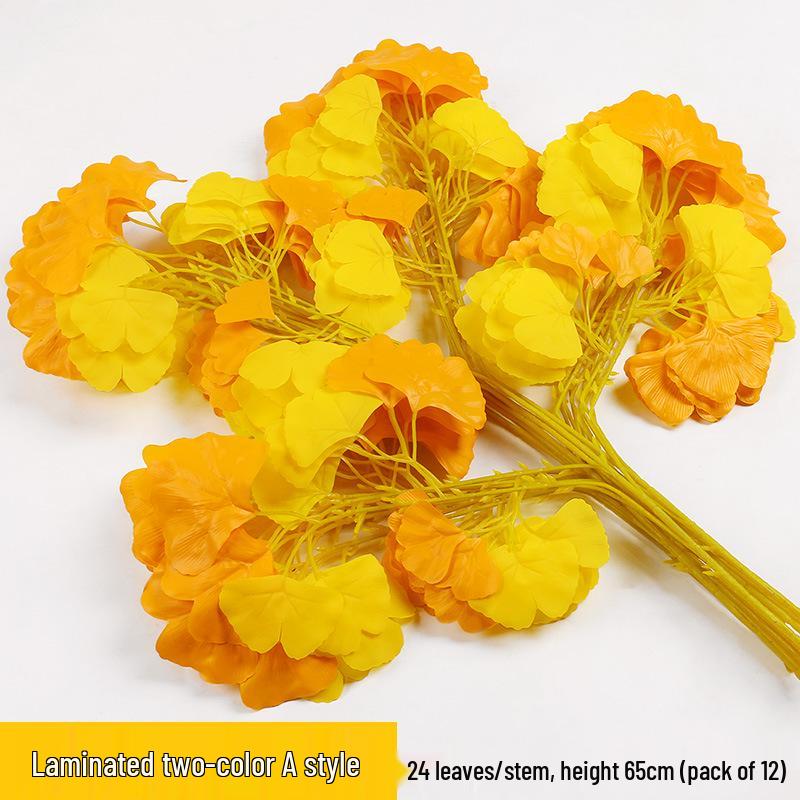 Artificial Banyan Branches with Laminated Plastic Leaves for Landscaping and Decoration