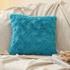 30x50/45x45cm Simple Striped Rabbit Plush Pillowcase Cojines Solid Color Double-Sided Velvet Cushion Cover Headboard Pillowcases