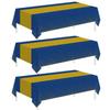 Childom 3 Pack Graduation Tablecloth,Graduation Decorations Class of 2026 Graduation Party Decorations,54"x108" Black and Gold Plastic Table Cloth Dis