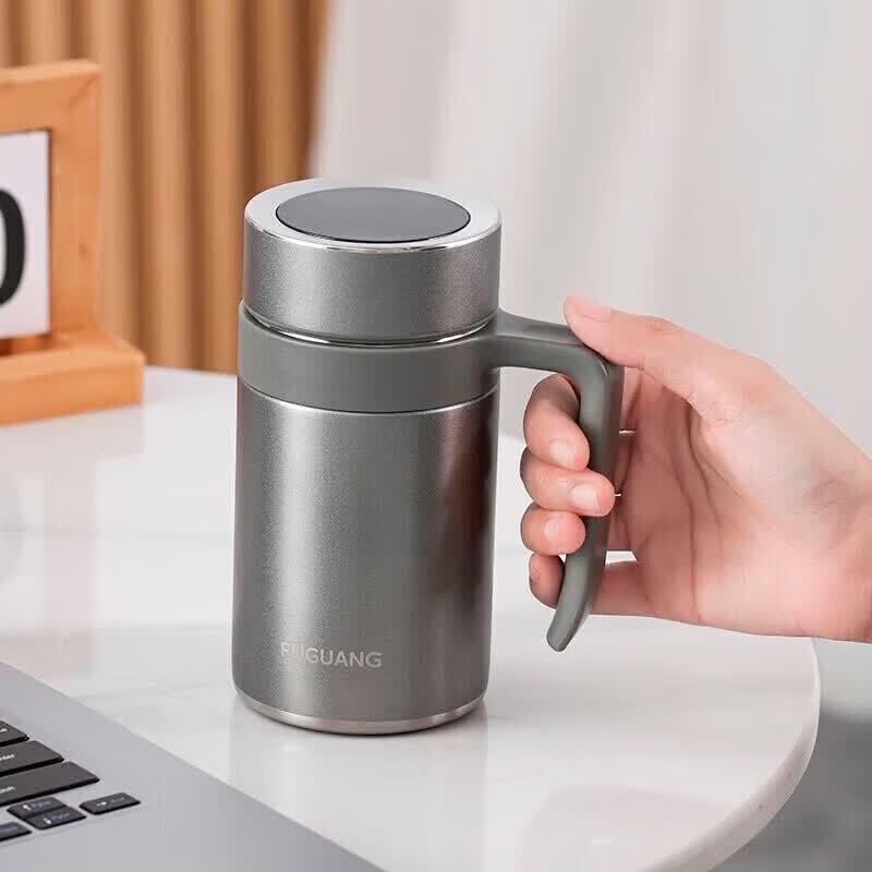 Fuguang Smart Stainless Steel Insulated Tea Infuser Cup with Temperature Display