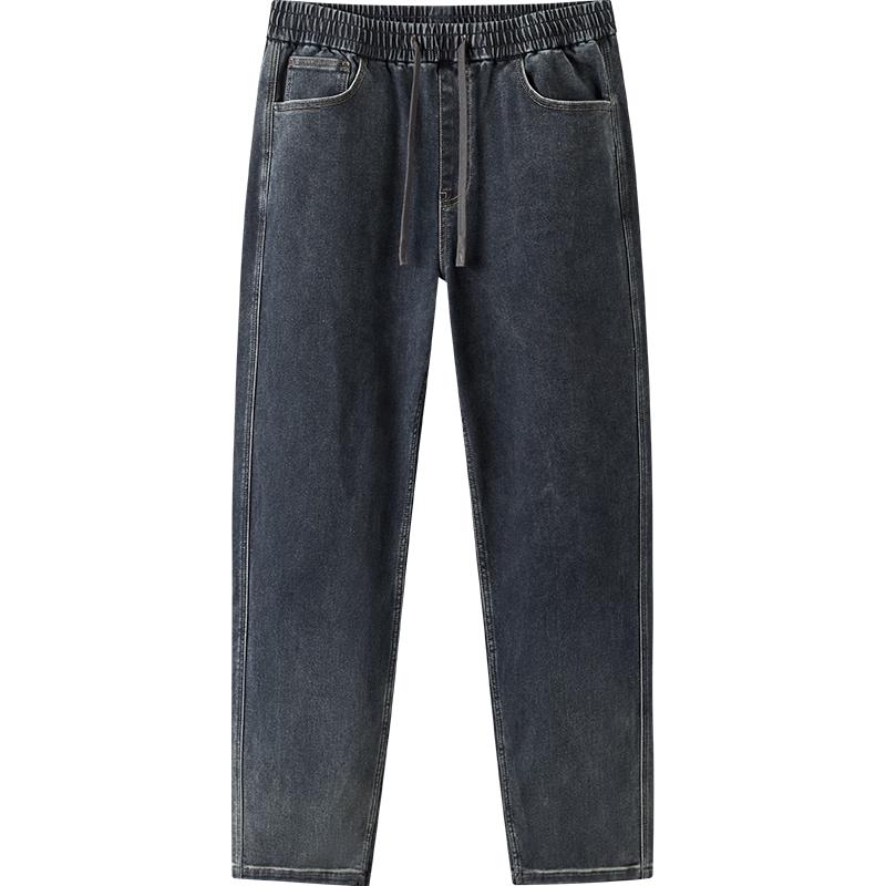 

Мужские зимние джинсы Semir свободного прямого кроя из смесового хлопка на кулиске L