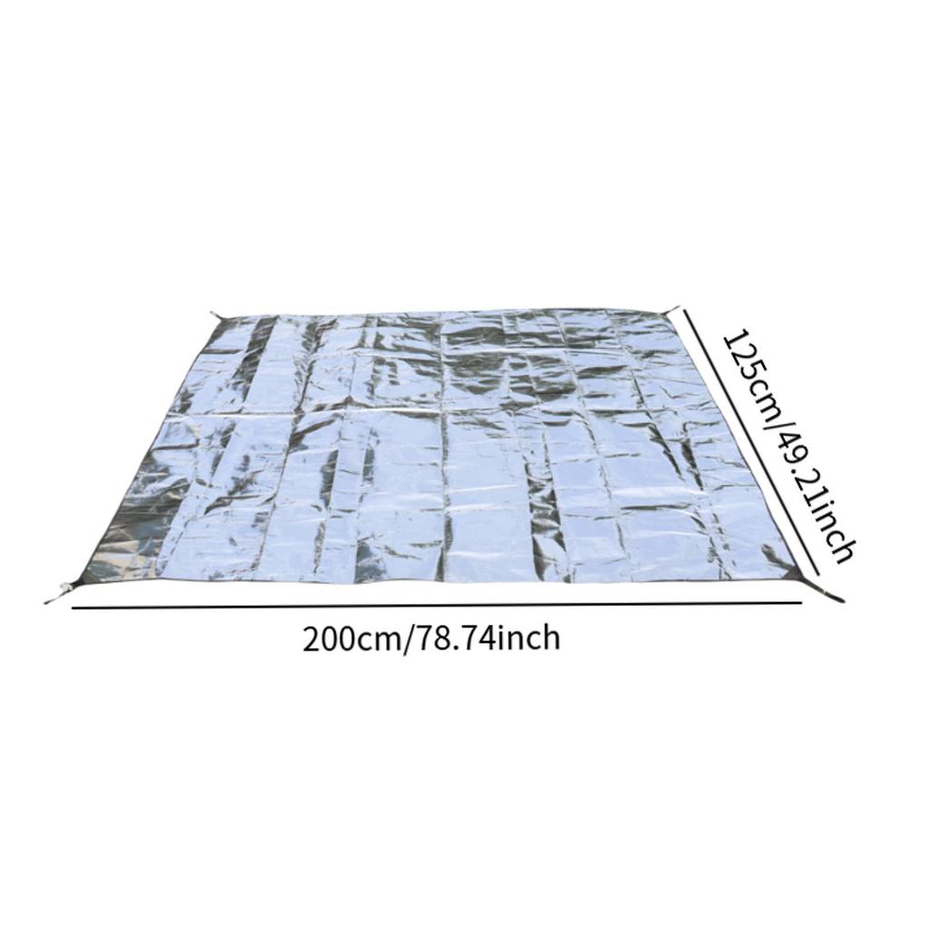 Outdoor Double Sided Aluminum Foil Pad Portable for Beach Tent Camping