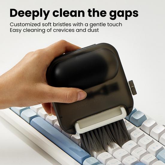 Cleaning Brush Soft-Bristled Dust-Blowing Combination Portable Storage Box Cleaning Kit Multi-Functional Cleaning Set