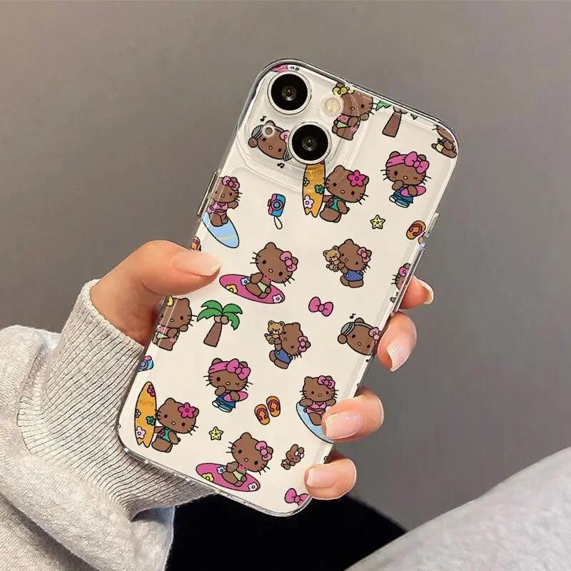 3D Bowknot Hello Kitty Chain Phone Case For Samsung Galaxy A56 A55 A16 A17 A06 A35 A54 A53 A13 A32 A07 A14 A34 A26 A23 A52 cover
