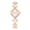 Emerald Four-Leaf Clover Quartz Women's Bracelet Watch - Light Luxury Retro Fashion