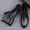High-end Genuine Leather Men Shoes Italian Black Formal Boots Winter Chelsea Boots British Style Dress Business Boots for Men