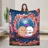 Bubu & Dudu Heart Love Super Soft Blanket Children Plush Throw Blanket Novelty Living Room Flannel Bedspread Sofa Bed Cover