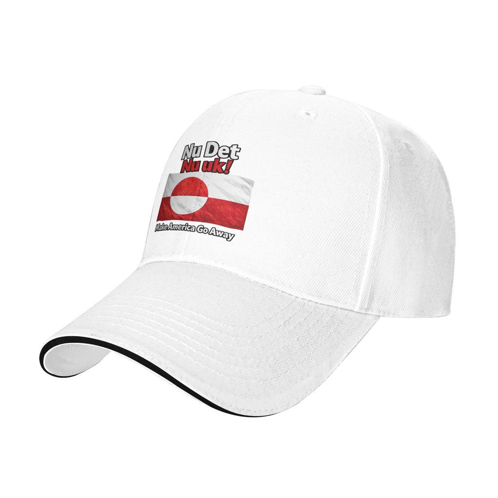 Berretto da Baseball Nu Det Nu uk! Make America Go Away Bandiera della Groenlandia Stuff Cappellini da Baseball Cappello Classico da Esterno Regolabile Cappellino Parasole