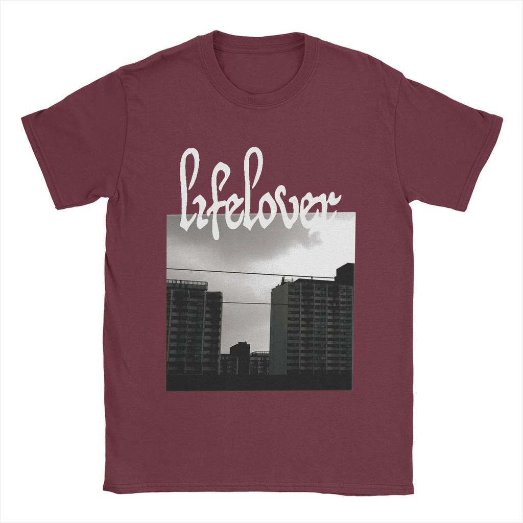 Men Lifelover Black Metal Depressive Rock T Shirts Pure Cotton Tops Vintage Short Sleeve Crewneck Tee Shirt Gift Idea T-Shirt