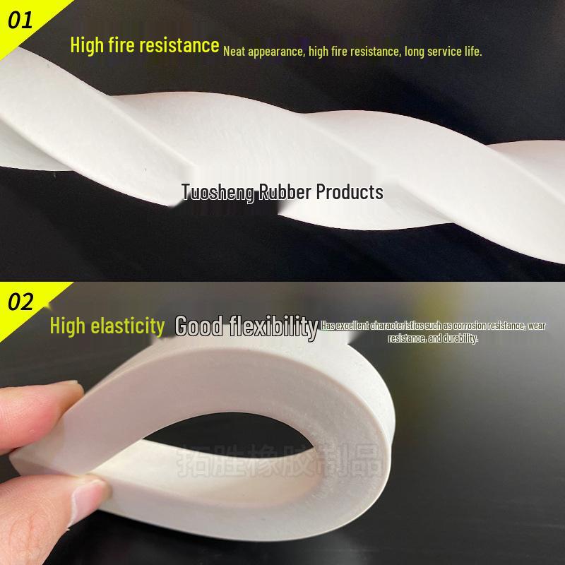 High-Temperature Resistant Silicone Foam Seal: Shock Absorbing, Dustproof, Waterproof, Anti-Collision, Rubber & Sponge Strip