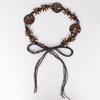 Bohemian Coconut Shell Accessories Decorative Waist Rope Women's Dress Waist Chain Retro Knitted Belt Belt