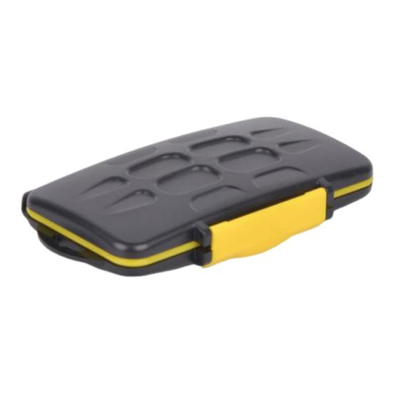 Memory Card Case Portable Large Capacity Waterproof Anti-Shock Camera Memory Card Holder Organizer Carrying Storage Box