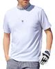MC MensCasual Mock Neck Golf Short High GIORNO Solid Logo Polo Sizes White Men's Shirt, Sleeve, Neck, SEVEN, Moisture-Wicking, Quick-Drying, Stretch,