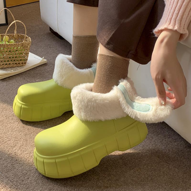 Urocze królicze uszy zdejmowane bawełniane buty jesień i zima aksamitne ciepłe wodoodporne wiatroodporne w całości zakrywające piętę ochraniacze na buty