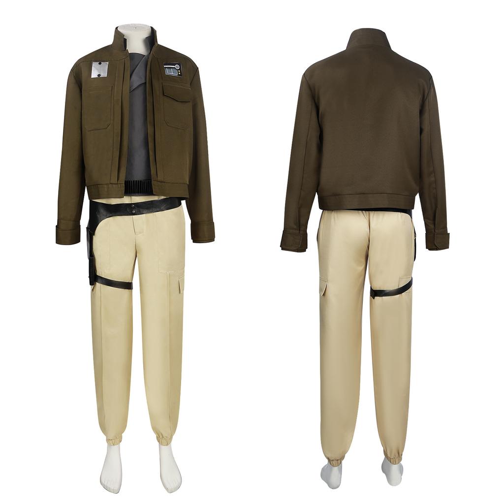 A Rogue One Star Wars Story Chirrut Imwe Cosplay Man Makeup Costume Party Suit
