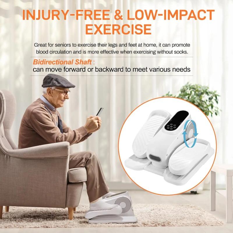 Electric Air Walker Stepper Household Indoor Fitness Equipment Quiet Motor, Adjustable Resistance&LCD Tracker for Home Gym/Office Workout