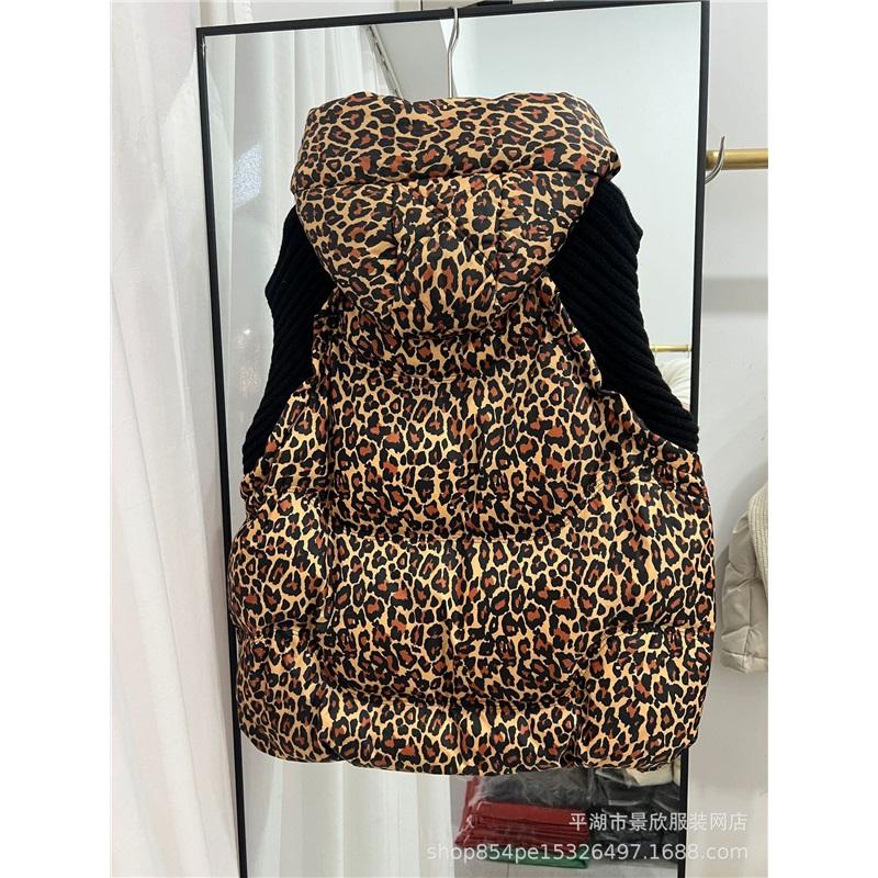 Women's Winter Plus Size Thickened Down Jacket Waistcoat Zip Models Sleeveless Loose Hooded Solid Colour Vest Coat