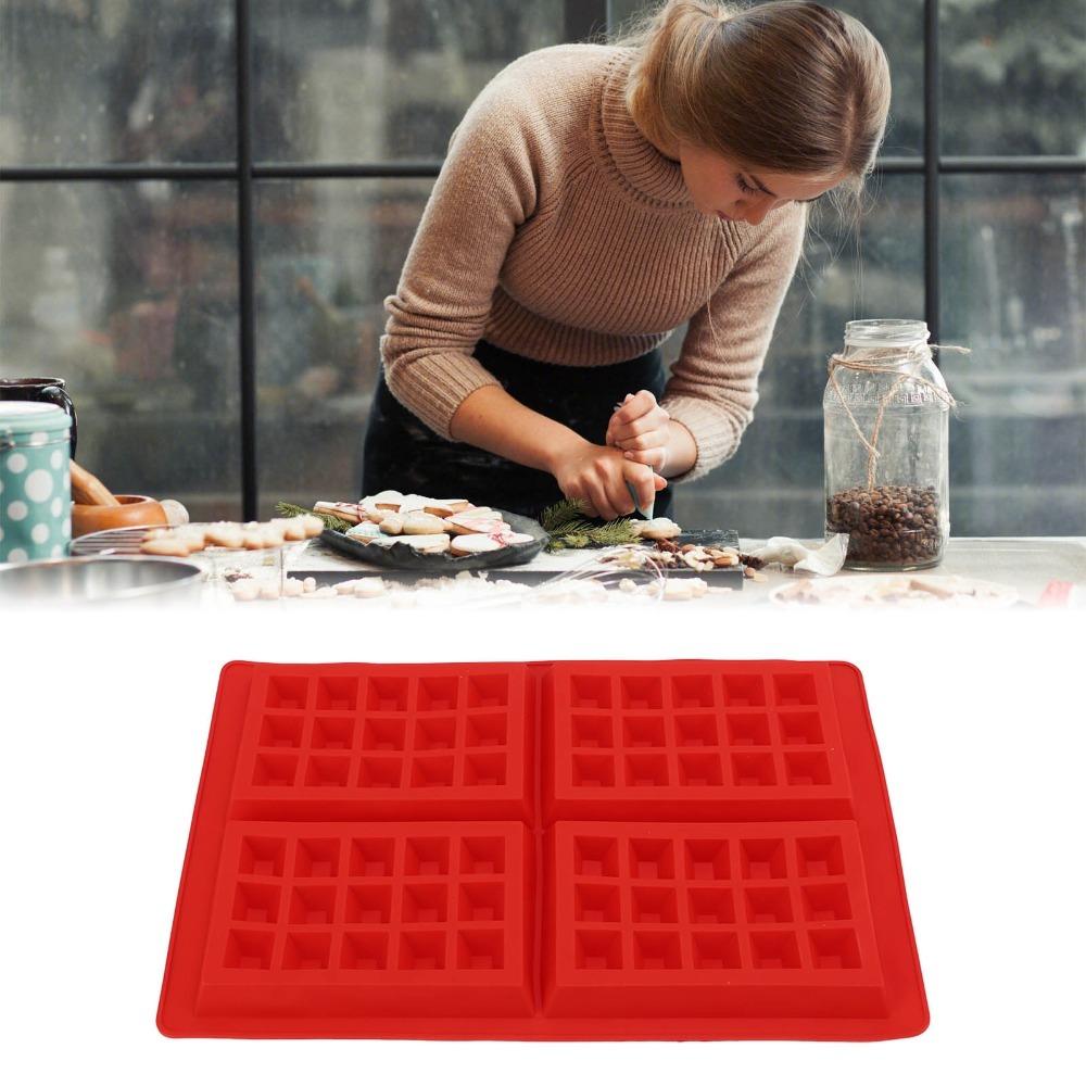 Reusable Waffle Silicone Mold Nonstick Silicone Waffle Mold Heart Shape Mold  DIY Baking A