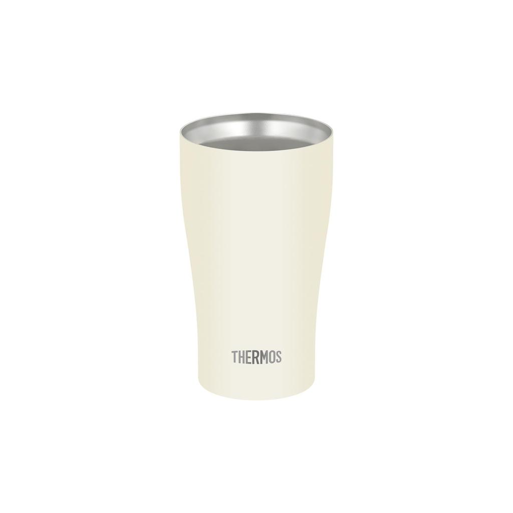 Thermos Vacuum Insulated Matte Dishwasher Thermos Flask Keeps Drinks Hot or MTWH Tumbler, 340ml, White, Safe, Design, Cold, JDY-341C
