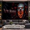 IT Pennywise Personalized Tapestry Support Custom Name, Wall Art Home Decoration