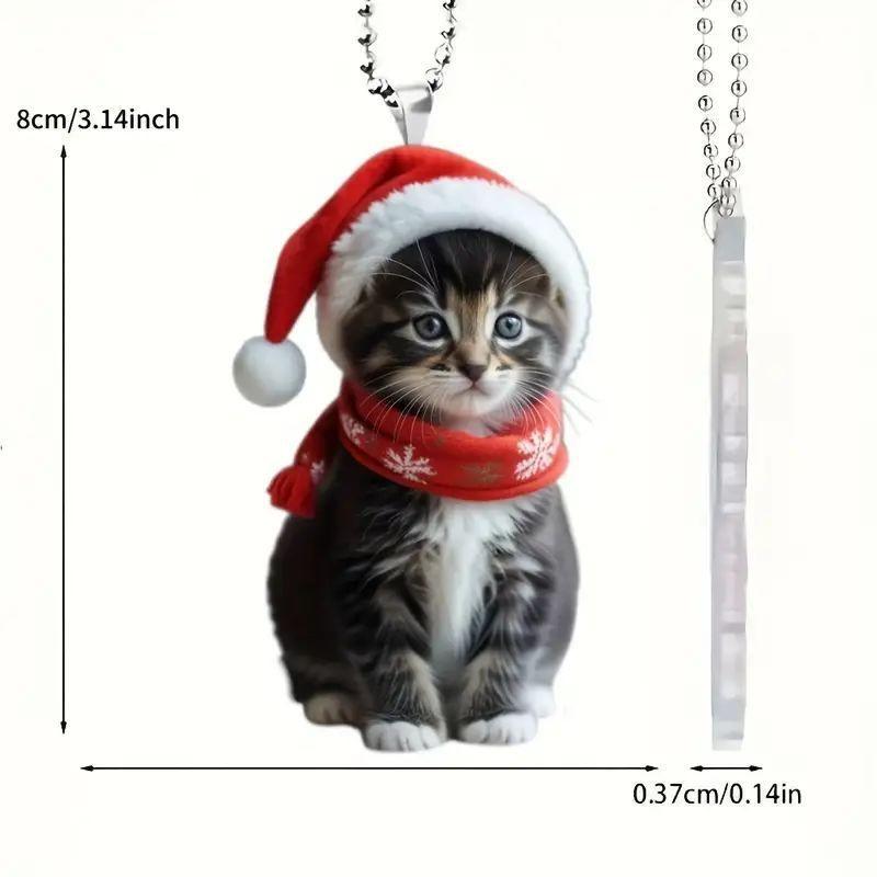 

Мультяшный Кот Игривый Акриловый Орнамент Идеально Подходит Для Рождественской Елки И Украшений Машина