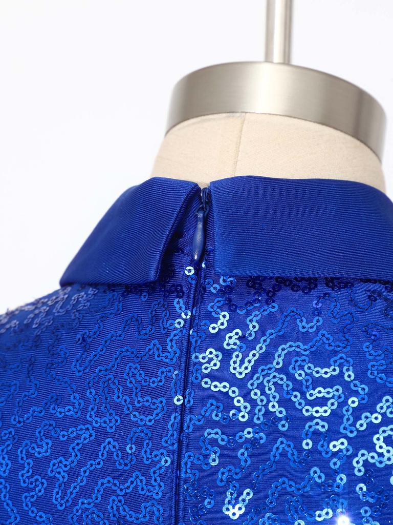 Trajes de patinaje artístico para niños Camisa de baile latino moderno para niños Body Leotardo Niños Salsa Tango Salón Solapa Mono Tops