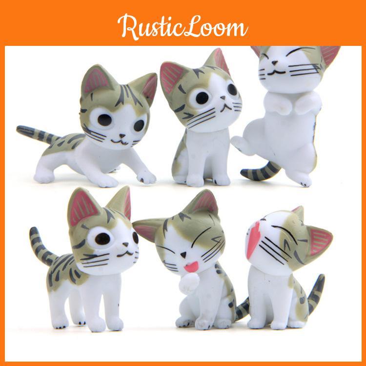 Chis Home Sweet Cute Figurine Set Micro Landscape Decor For Gift Collection And