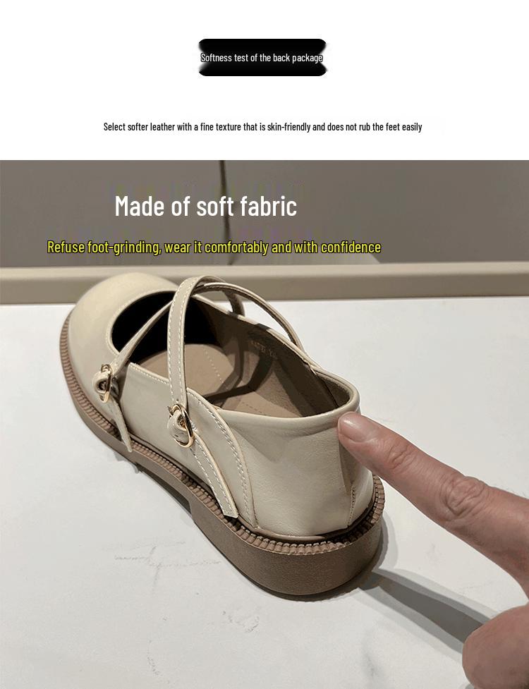 2023 Damen Mary Jane Loafer mit rundem Zeh - Japanischer Schulstil, Flacher Boden, Britische JK Uniformschuhe
