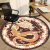 1pc Dragon Chair Carpet for Office, Round Non Slip Durable Large Size Office Carpet, Suitable for Office