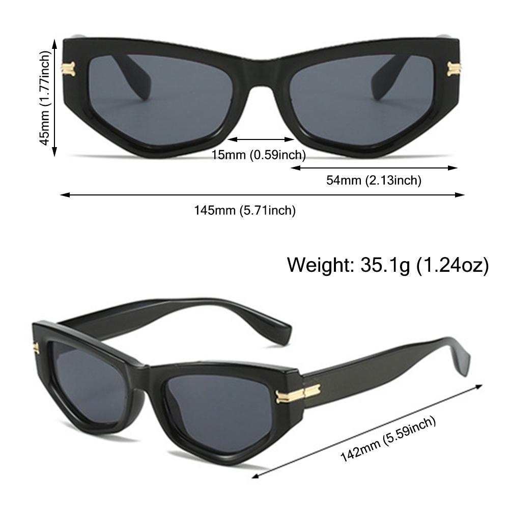 UV400 Eyewear Irregular Cat Eye Sunglasses for Women Sun Glasses Men's Shades