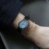 [11th Reorder] Gem-Silver/Aquamarine (Black Leather)