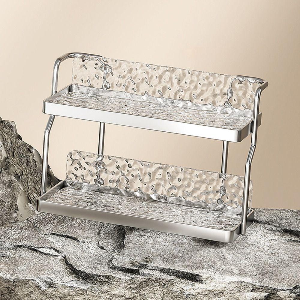 

Акриловая кухонная стойка для приправ Многофункциональная полка для чашек для чая Стеллаж для хранения косметики Спальня