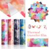 7Pcs Watercolor Tie Dye Iron On HTV Heat Transfer Vinyl Film For DIY Clothes Bag Make Sign Pattern Film For T-Shirts Garment