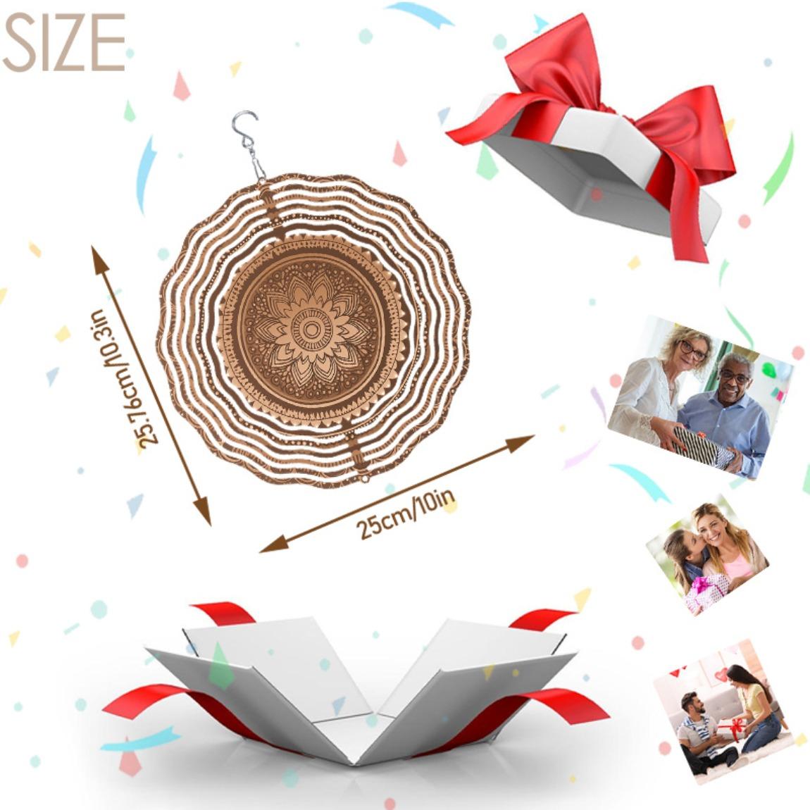 

Glowing Butterfly Wind Spinner 3D Stainless Steel Garden Decor for Indoor Outdoor Yard Patio Christmas Gift Souvenir 19.99 cm